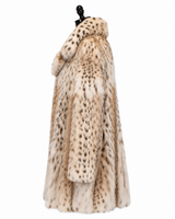 Archive & Vintage 37" Lynx Coat with Notch Collar