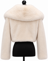Archive & Vintage 16" Off White Mink Bolero