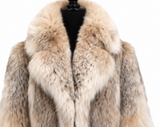 Archive & Vintage 44" Canadian Lynx Fur Coat with Notch Collar