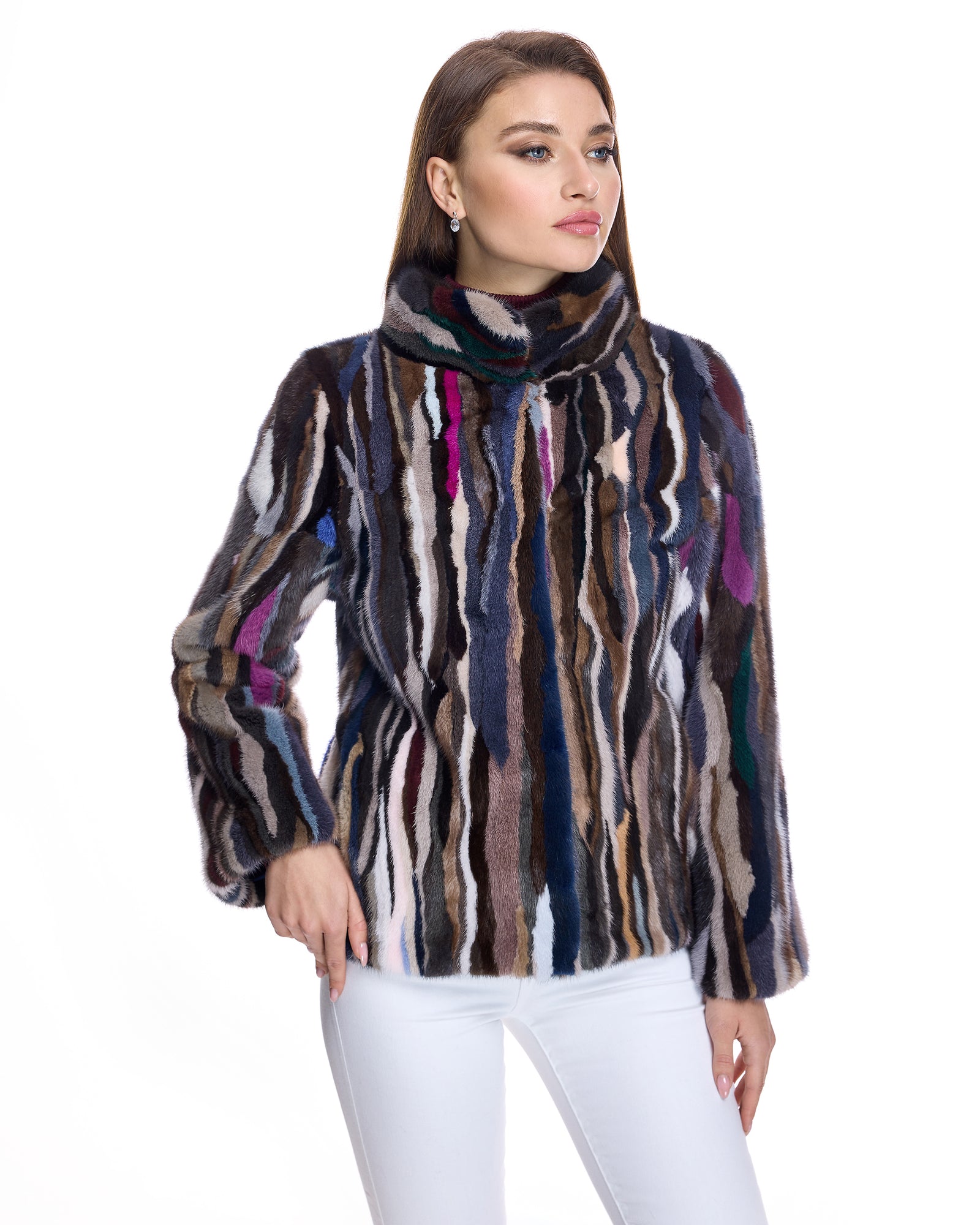 Mink Sections Jacket