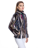 Mink Sections Jacket
