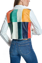 Maximilian Patchwork Leather Jacket -20"