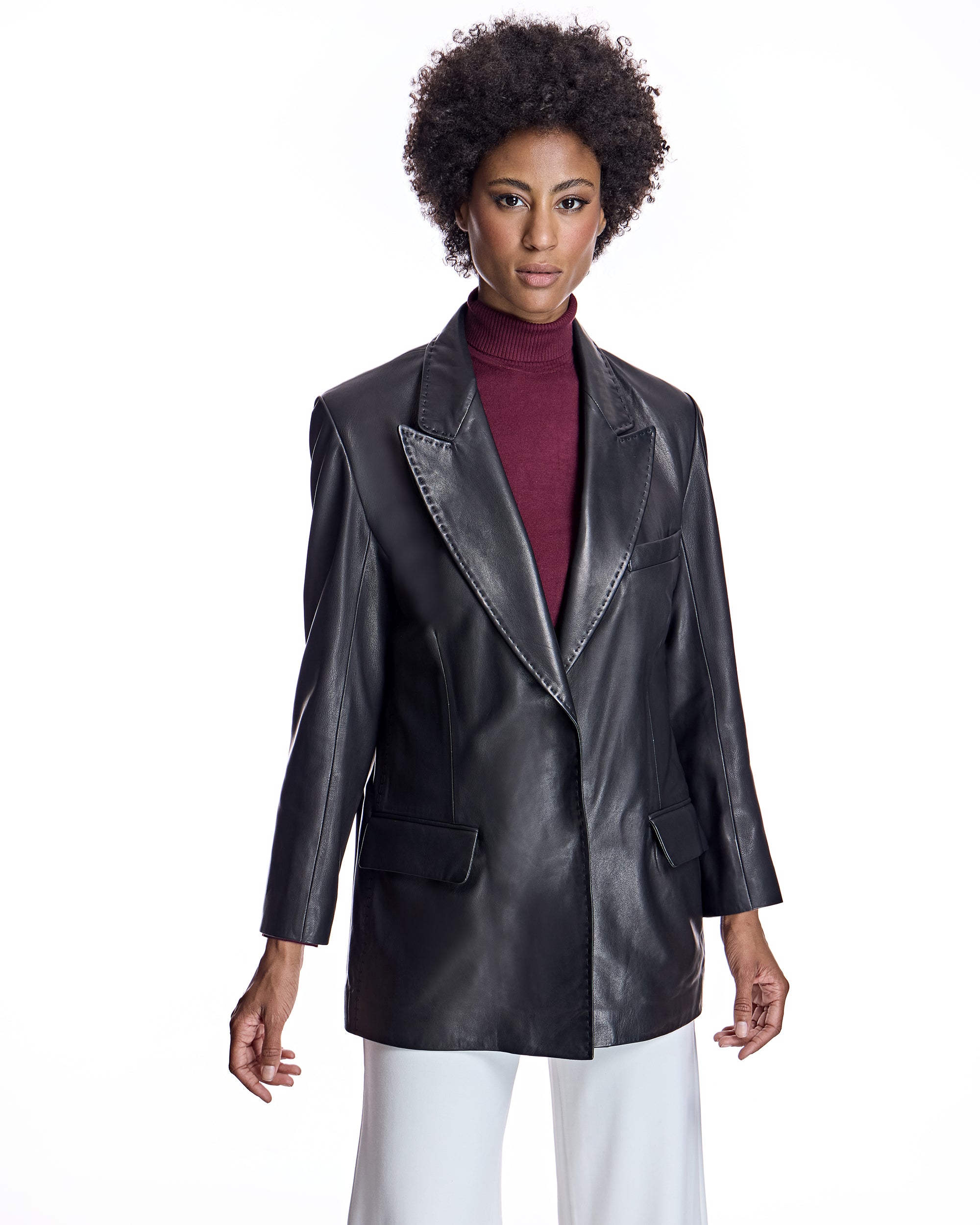 Leather Blazer