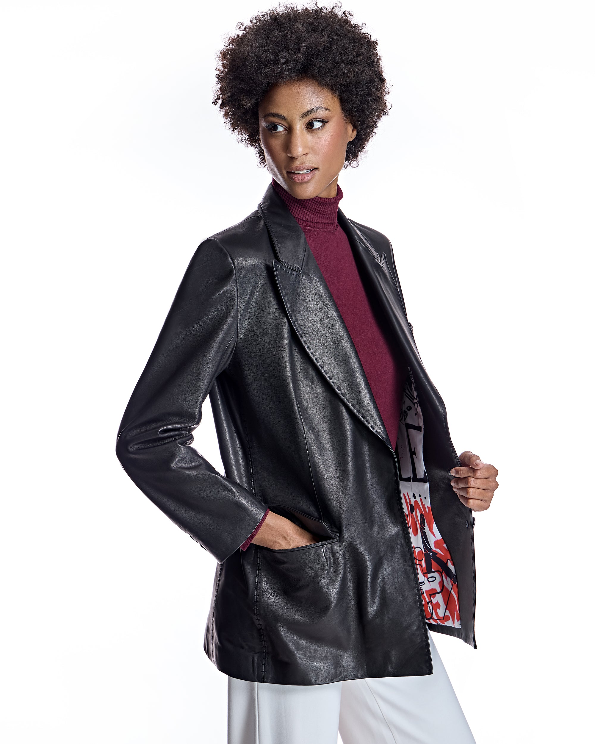 Leather Blazer