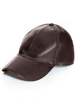 Made in Italy Lamb Leather Baseball Hat- Maximilan