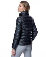 Horizontal Down Filled Leather Jacket-Maximilian