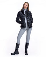 Horizontal Down Filled Leather Jacket-Maximilian