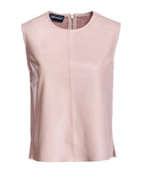 Leather Sleeveless Shirt