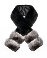 Mink and Chinchilla pull thru Scarf