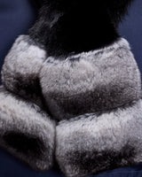 Mink and Chinchilla pull thru Scarf
