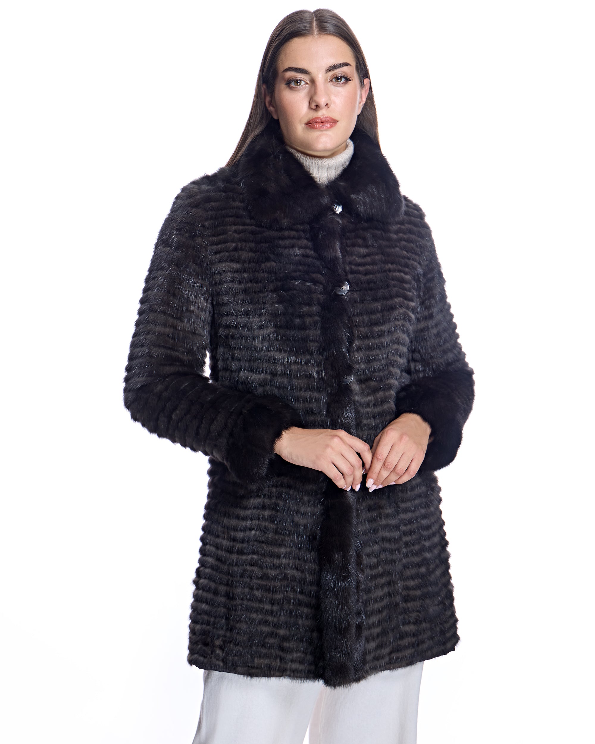 Sable Sections Reversible Coat