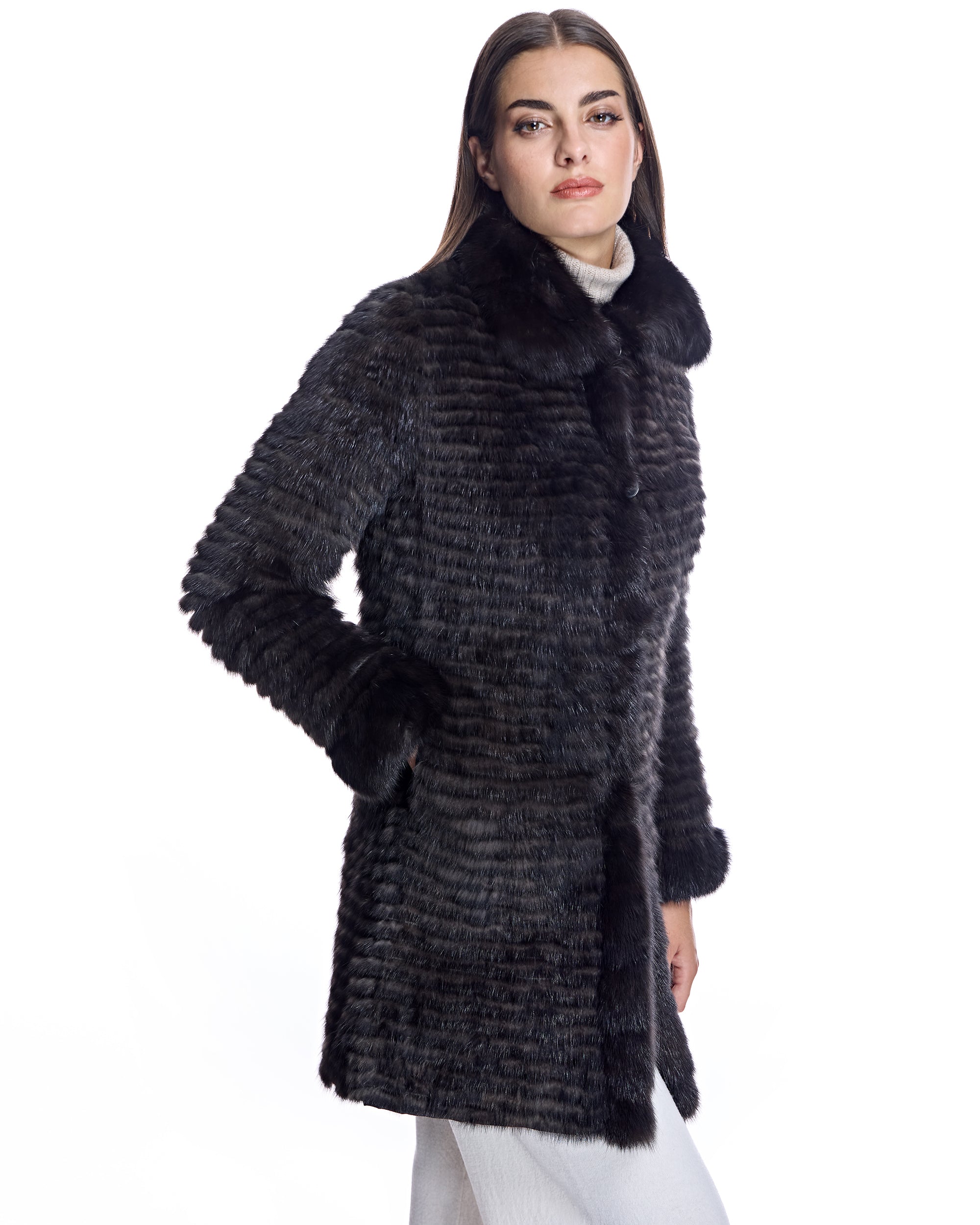 Sable Sections Reversible Coat