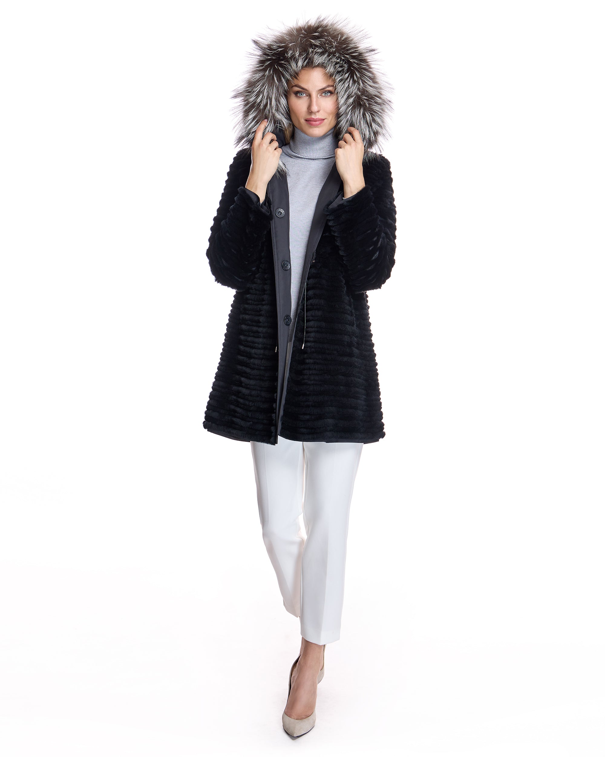 For Fur With & Maximilian Coats Hood Collar | Men Fur Women