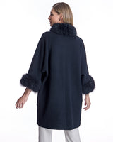Cashmere Kimono with Cashmere Goat Trim-Maximilian