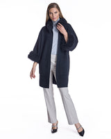 Cashmere Kimono with Cashmere Goat Trim-Maximilian