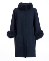 Cashmere Kimono with Cashmere Goat Trim-Maximilian