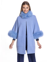 Cashmere Kimono with Cashmere Goat Trim-Maximilian