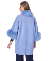 Cashmere Kimono with Cashmere Goat Trim-Maximilian