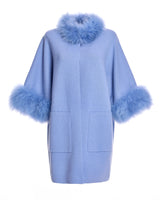 Cashmere Kimono with Cashmere Goat Trim-Maximilian