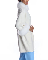 Cashmere Kimono with Cashmere Goat Trim-Maximilian