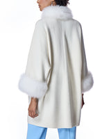 Cashmere Kimono with Cashmere Goat Trim-Maximilian