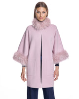 Cashmere Kimono with Cashmere Goat Trim-Maximilian