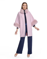 Cashmere Kimono with Cashmere Goat Trim-Maximilian
