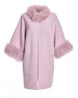 Cashmere Kimono with Cashmere Goat Trim-Maximilian