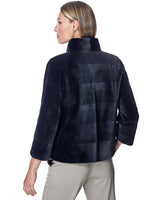 Horizontal Sheared Mink Jacket