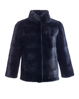Horizontal Sheared Mink Jacket