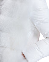 24" Cashmere Goat-Front Mixed- Media Jacket- Maximilian