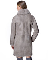 Julia & Stella by Maximilian Reversible Shearling Jacket-Maximilian