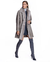 Julia & Stella by Maximilian Reversible Shearling Jacket-Maximilian