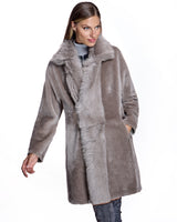 Julia & Stella by Maximilian Reversible Shearling Jacket-Maximilian