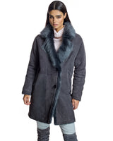 Julia & Stella by Maximilian Reversible Shearling Jacket-Maximilian