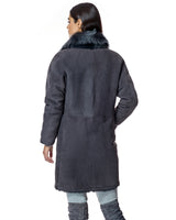 Julia & Stella by Maximilian Reversible Shearling Jacket-Maximilian