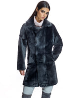 Julia & Stella by Maximilian Reversible Shearling Jacket-Maximilian