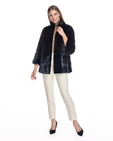 Mink Jacket with Horizontal Hem