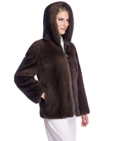 Hooded Mink Jacket