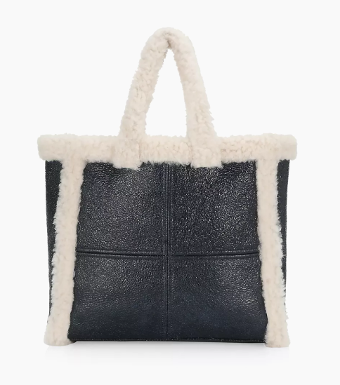 SHEARLING LAMB TOTE