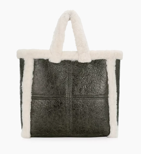 SHEARLING LAMB TOTE