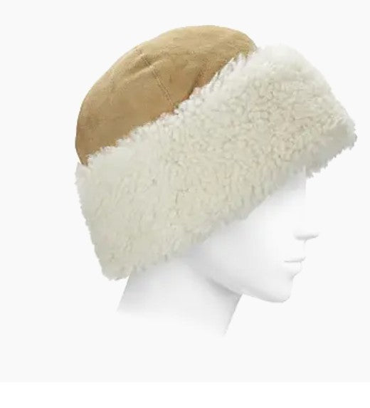 SHEARLING CUFF HAT
