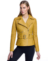 Belted Leather Jacket