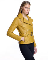 Belted Leather Jacket