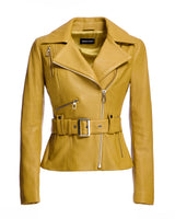 Belted Leather Jacket
