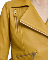 Belted Leather Jacket