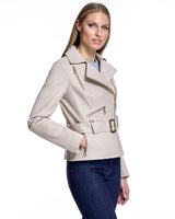 Belted Leather Jacket