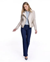 Belted Leather Jacket