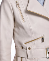 Belted Leather Jacket
