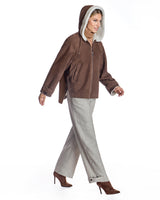 Maximilian Hooded Shearling Jacket-Maximilian